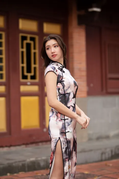 [Mzsock] NO.071 Zhang Lunzhen cheongsam, high heels and beautiful legs, outdoor shot street photography#[52P]-6