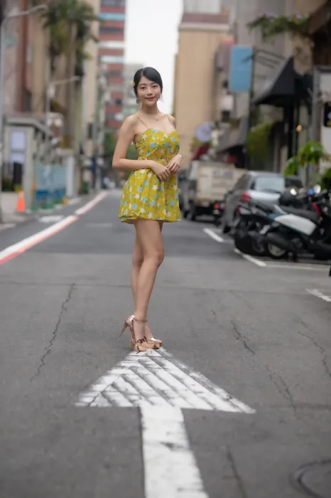 [Mzsock] NO.090 Xiangqin sexy short skirt high heels beautiful legs outdoor shot street photography#[64P]-7