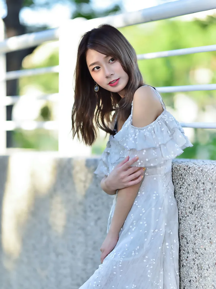 [Mzsock] NO.200 vivi Cao Yuanyuan suspender high-slit long skirt with high heels and beautiful legs street photography#[105P]-5