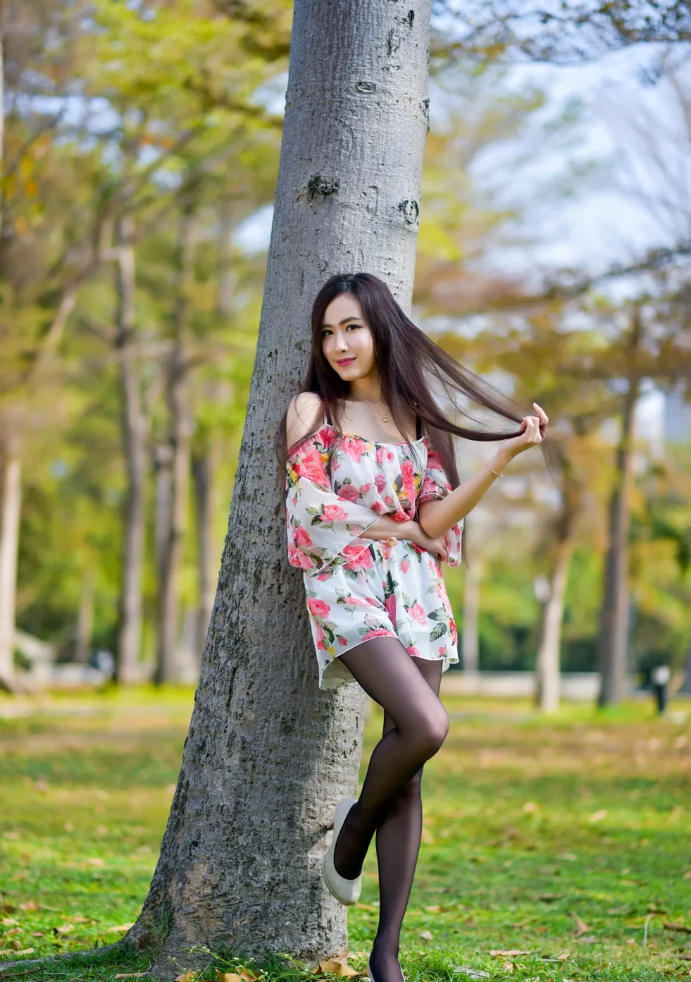 [Mzsock] NO.185 Yanxi suspender skirt black stockings beautiful legs street photography#[27P]-8