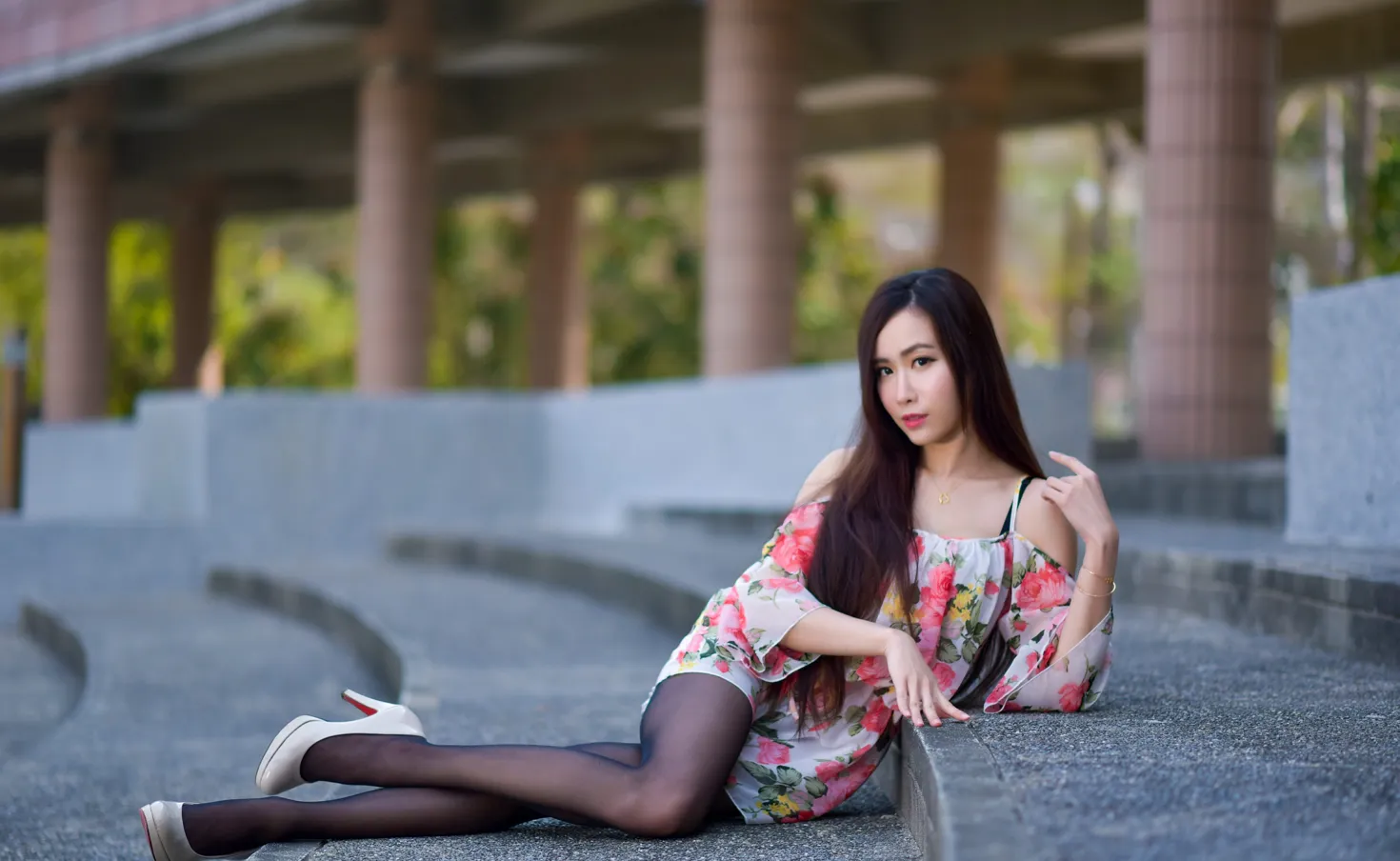 [Mzsock] NO.185 Yanxi suspender skirt black stockings beautiful legs street photography#[27P]-6