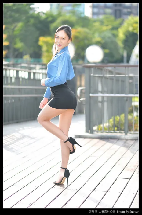 [Mzsock] NO.091 Zhang Yachun, Daan Forest, high heels and beautiful legs, outdoor shot street photography#[54P]-2