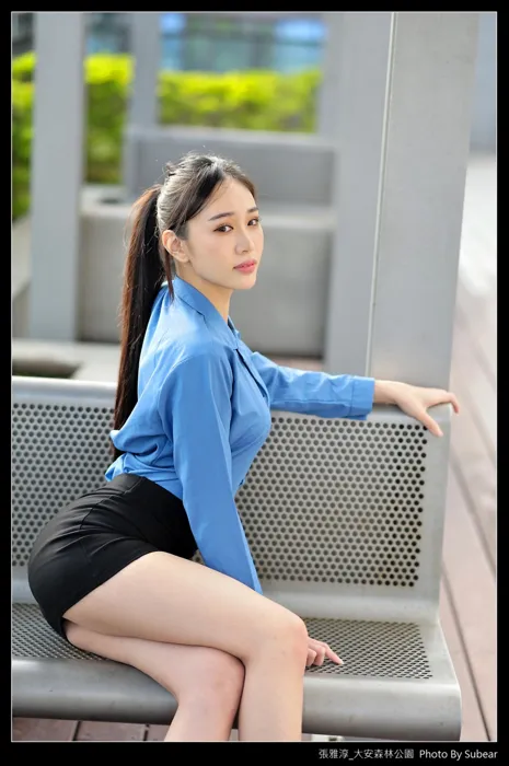 [Mzsock] NO.091 Zhang Yachun, Daan Forest, high heels and beautiful legs, outdoor shot street photography#[54P]-3