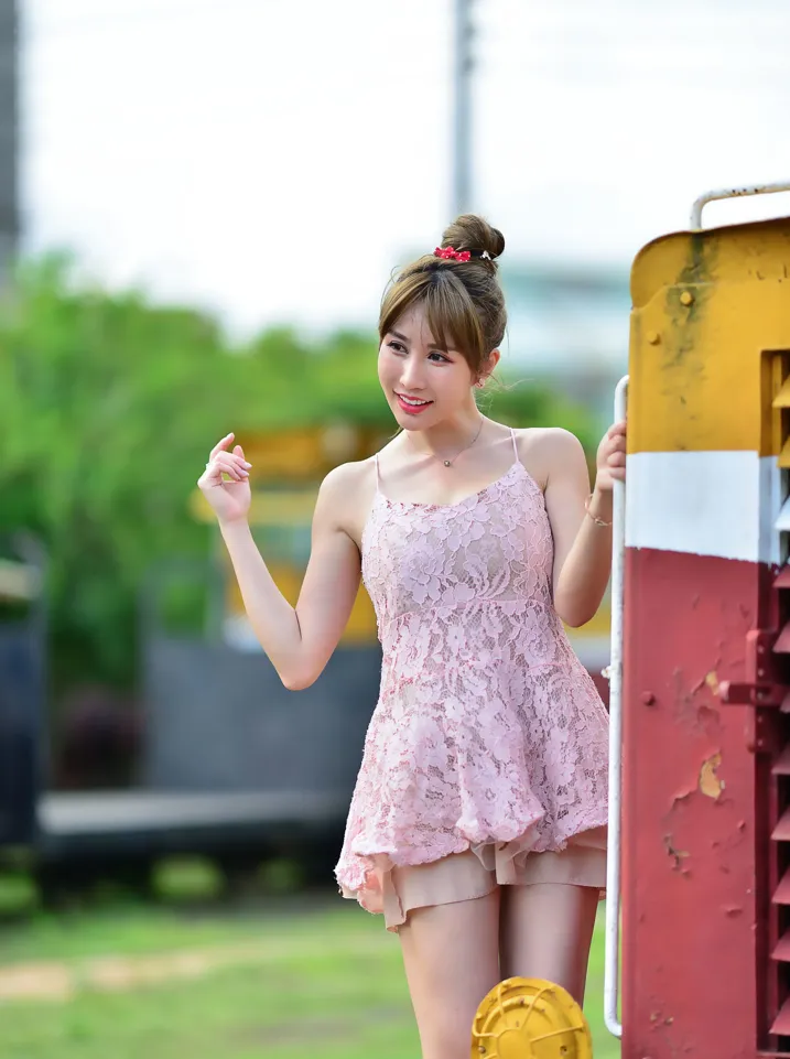 [Mzsock] NO.201 Chen Weiyu suspender dress with cool and beautiful legs street photography#[105P]-8