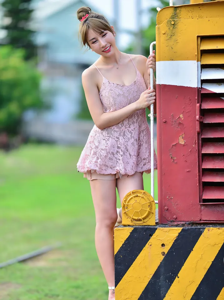 [Mzsock] NO.201 Chen Weiyu suspender dress with cool and beautiful legs street photography#[105P]-9