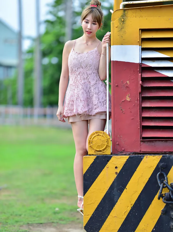 [Mzsock] NO.201 Chen Weiyu suspender dress with cool and beautiful legs street photography#[105P]-1