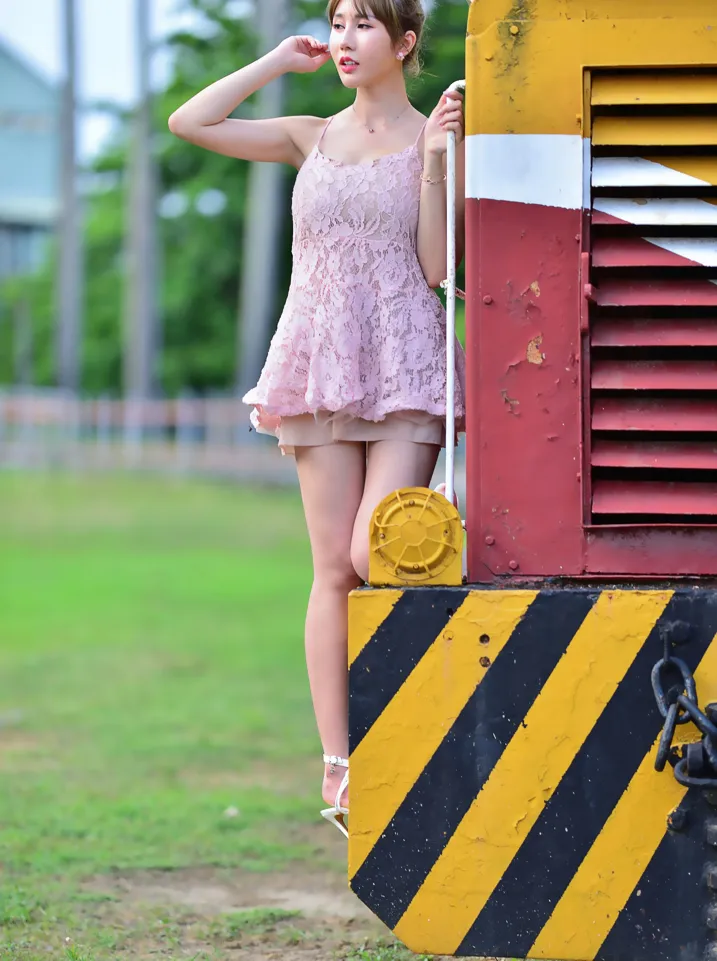 [Mzsock] NO.201 Chen Weiyu suspender dress with cool and beautiful legs street photography#[105P]-2