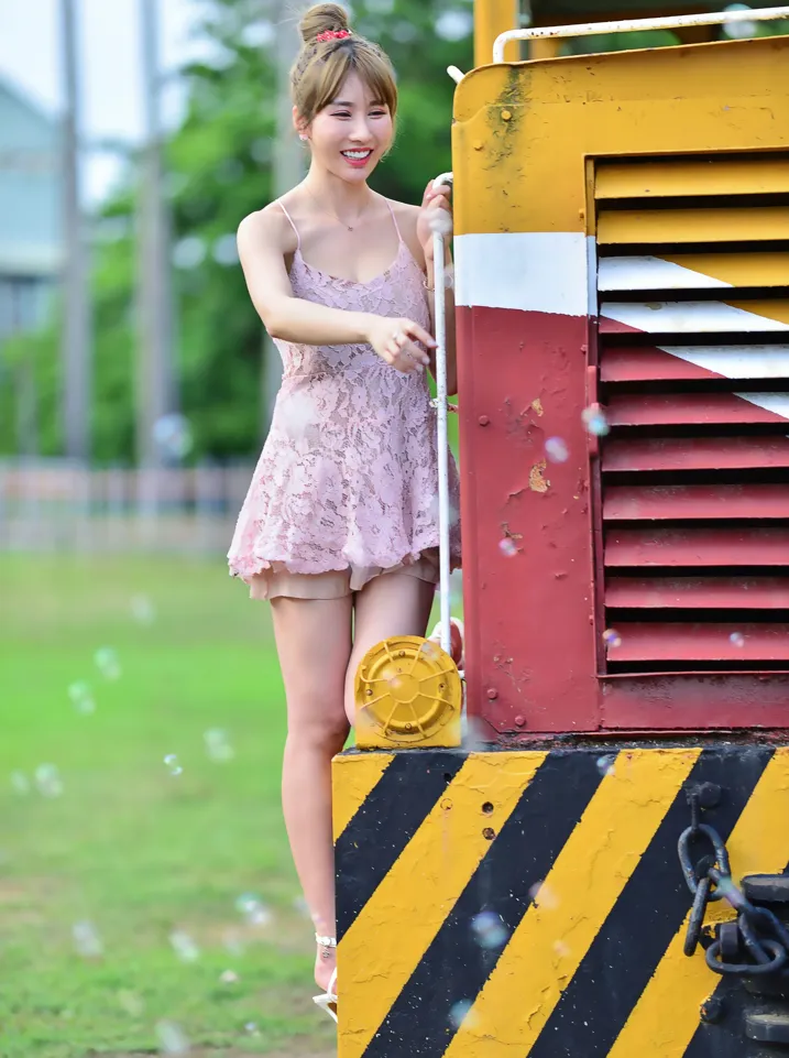 [Mzsock] NO.201 Chen Weiyu suspender dress with cool and beautiful legs street photography#[105P]-4