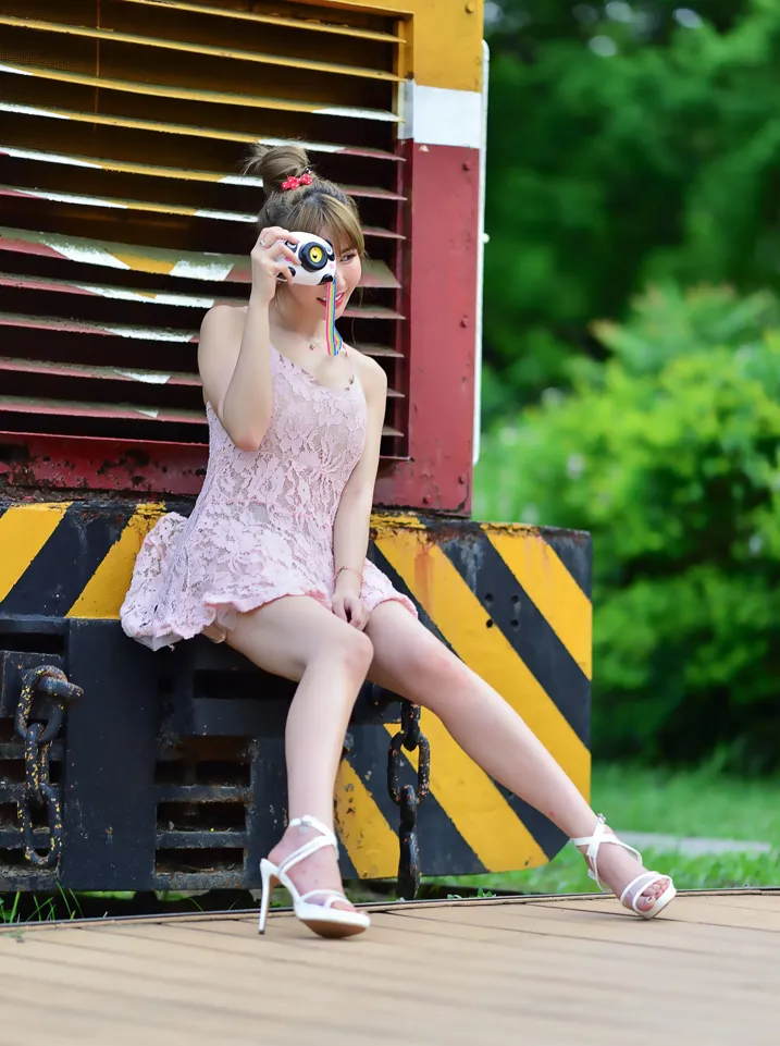 [Mzsock] NO.201 Chen Weiyu suspender dress with cool and beautiful legs street photography#[105P]-7