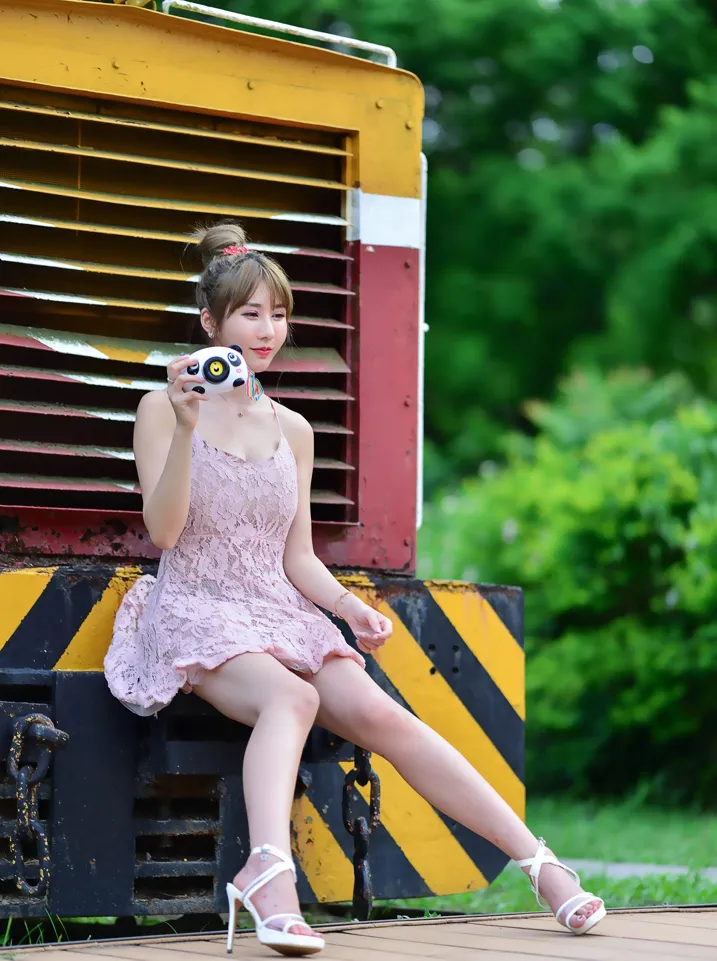 [Mzsock] NO.201 Chen Weiyu suspender dress with cool and beautiful legs street photography#[105P]-8