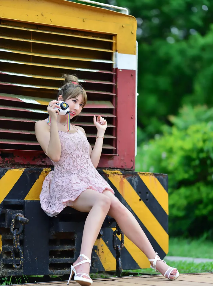 [Mzsock] NO.201 Chen Weiyu suspender dress with cool and beautiful legs street photography#[105P]-9