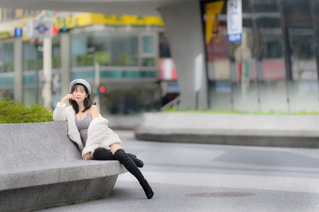 [Mzsock] NO.215 YoYo denim shorts and boots street photography#[105P]-4