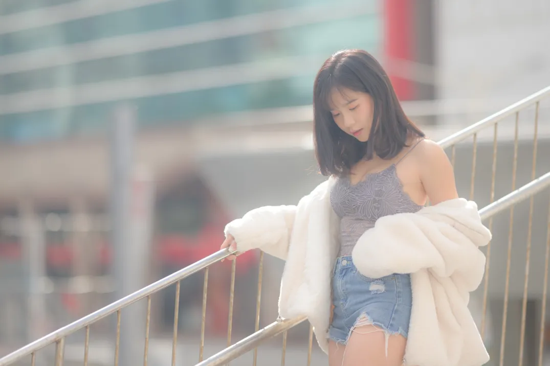 [Mzsock] NO.215 YoYo denim shorts and boots street photography#[105P]-1