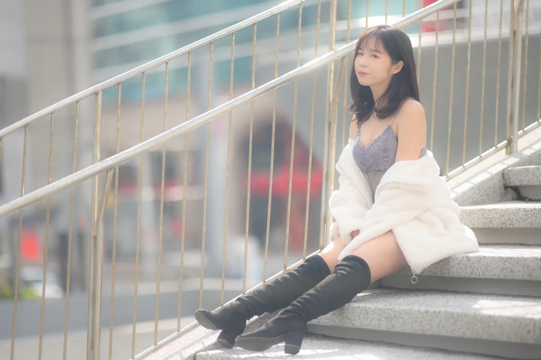 [Mzsock] NO.215 YoYo denim shorts and boots street photography#[105P]-6