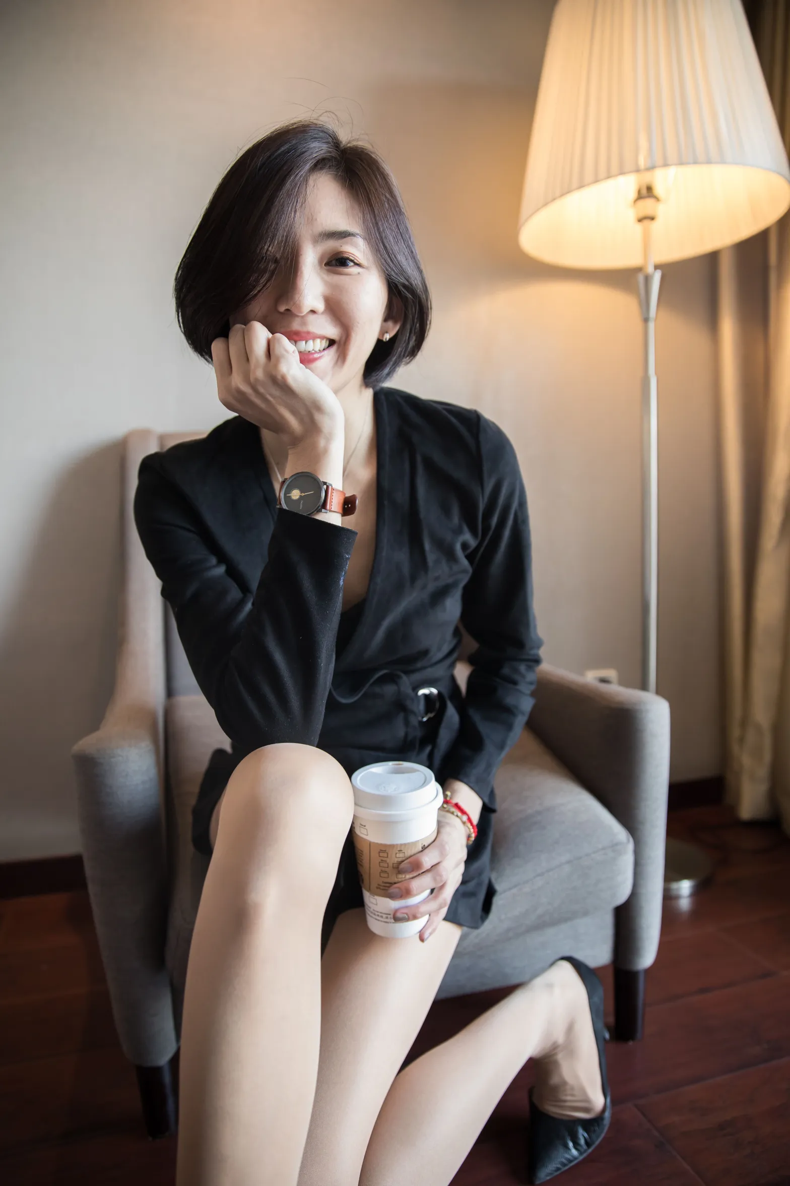 [Mzsock] NO.120 Skinny beauty in the hotel with high heels street photography#[88P]-3