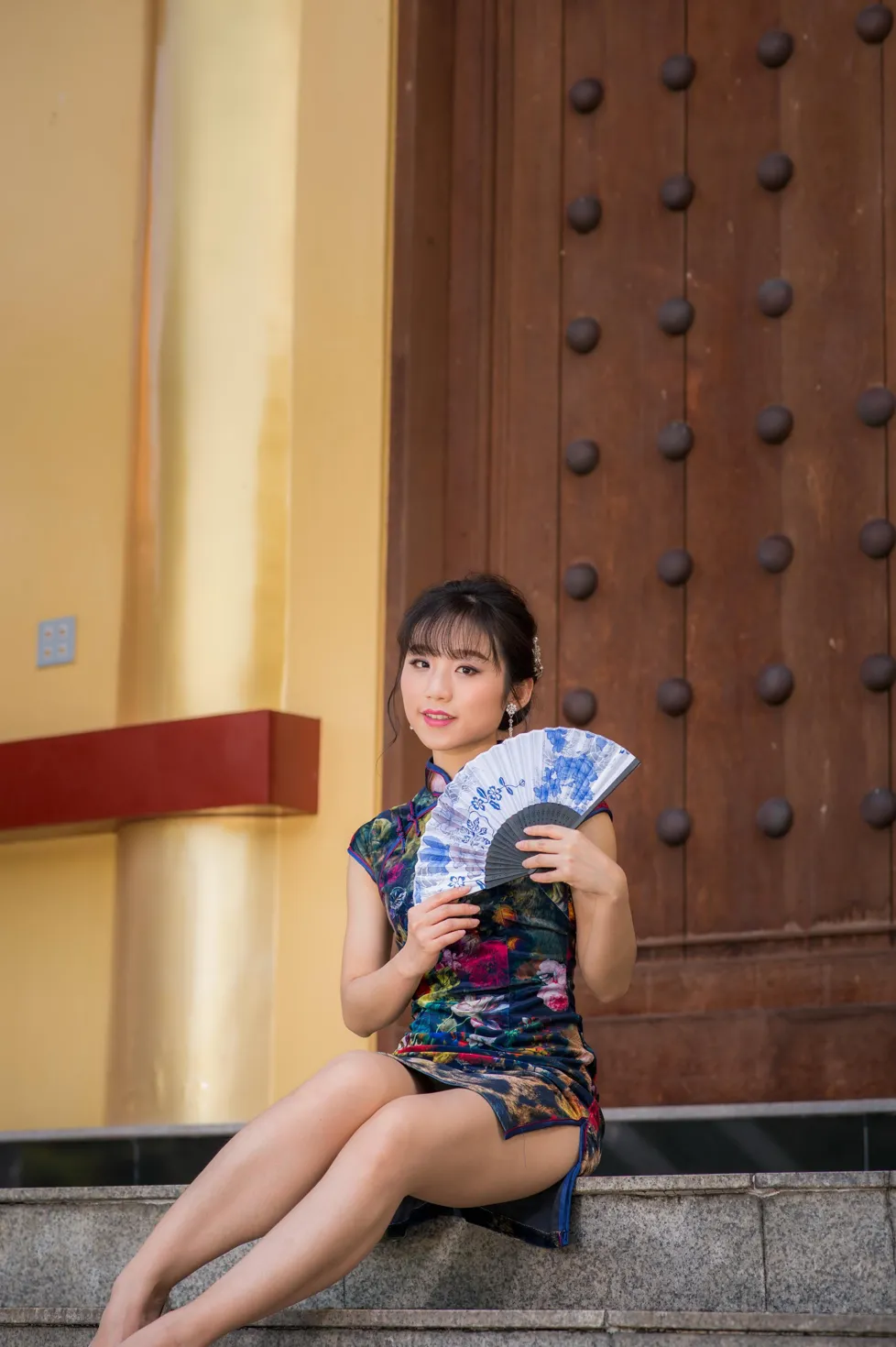 [Mzsock] NO.194 Yu Chen short cheongsam high heels beautiful legs street photography#[105P]-6