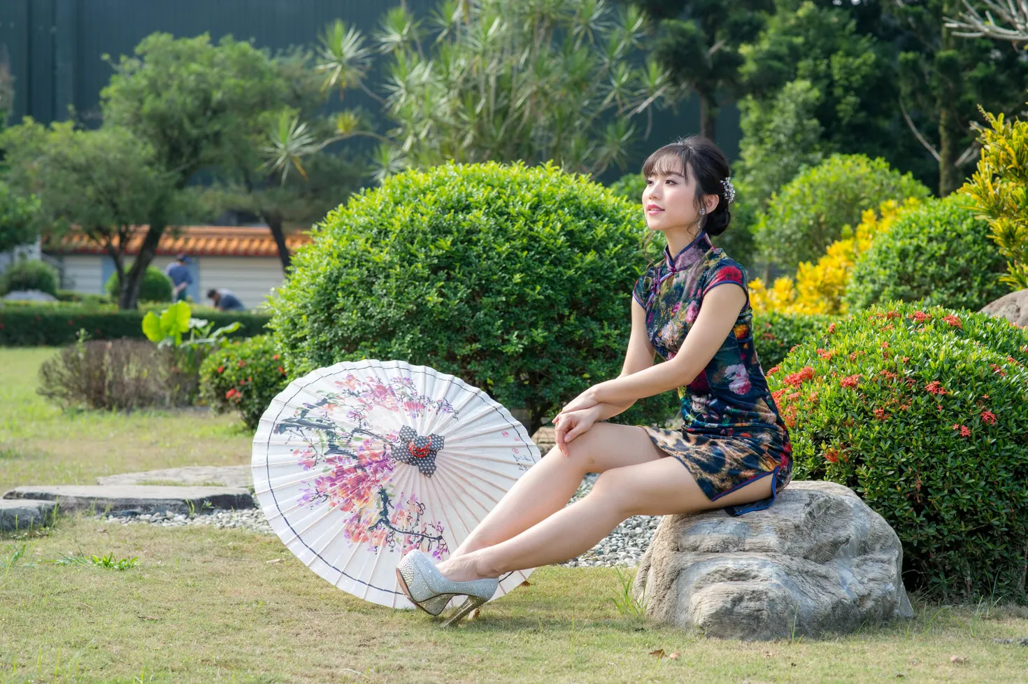 [Mzsock] NO.194 Yu Chen short cheongsam high heels beautiful legs street photography#[105P]-10