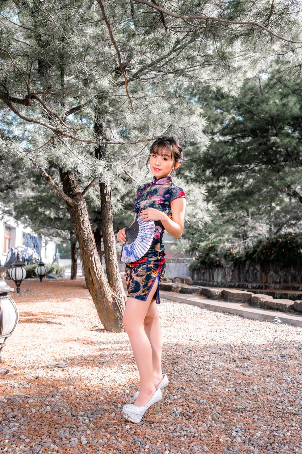 [Mzsock] NO.194 Yu Chen short cheongsam high heels beautiful legs street photography#[105P]-8