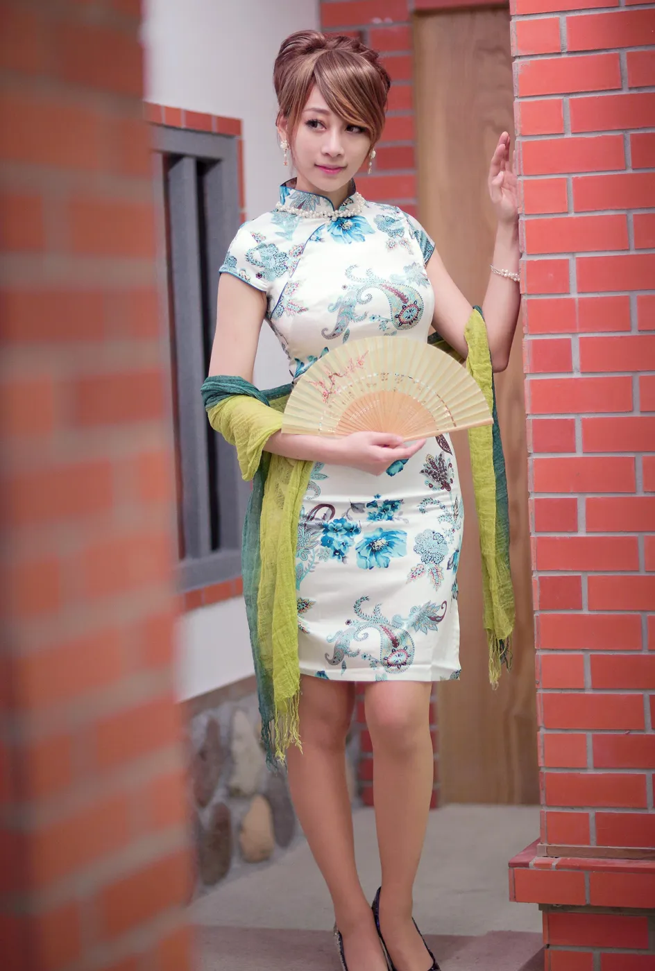 [Mzsock] NO.212 Xiaoyou short cheongsam, stockings, high heels and beautiful legs street photography#[78P]-7