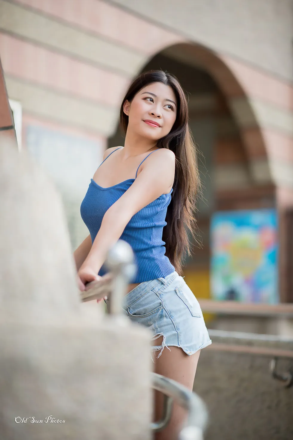 [Mzsock] NO.187 Zhang Zilin denim shorts, high heels and beautiful legs street photography#[66P]-7