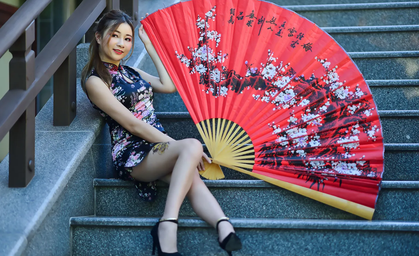 [Mzsock] NO.209 Chen Yingrong short cheongsam high heels beautiful legs street photography#[58P]-8