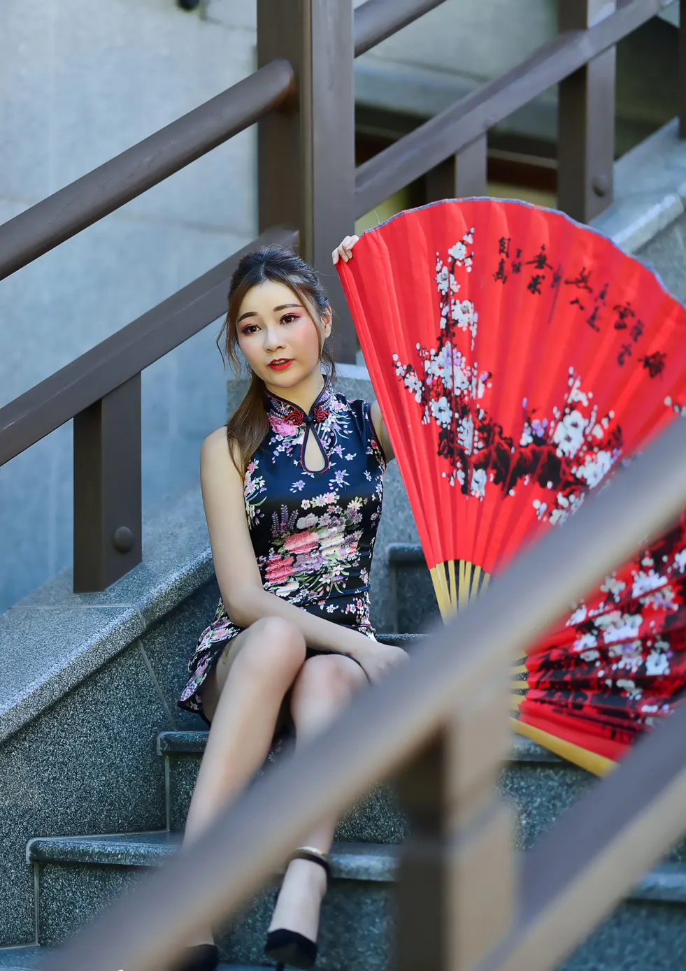 [Mzsock] NO.209 Chen Yingrong short cheongsam high heels beautiful legs street photography#[58P]-3