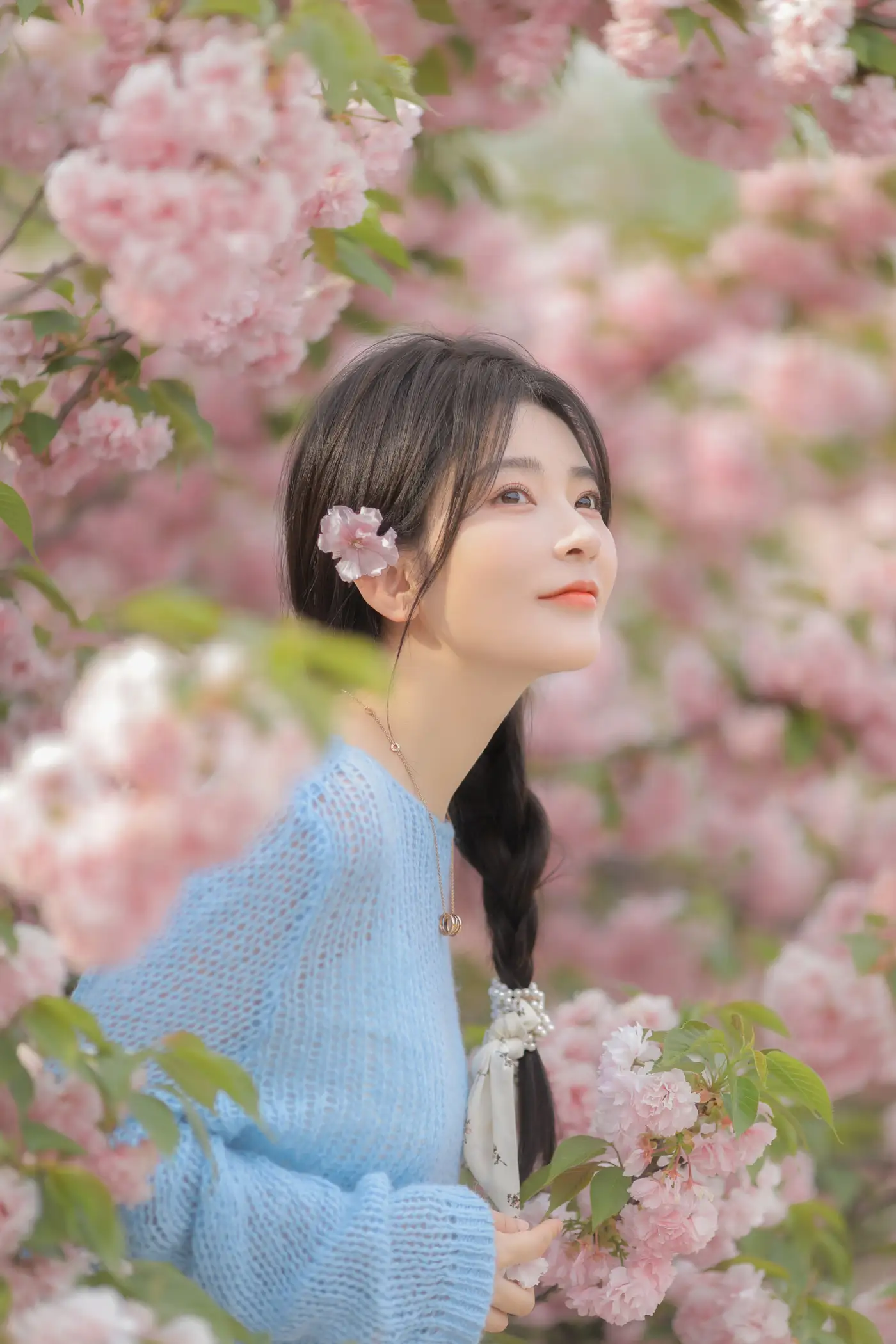 [YITUYU] 2022.06.22 Vol.1252 – Pink Blue Evening Cherry Blossoms Yang Yimo#[29P]-5