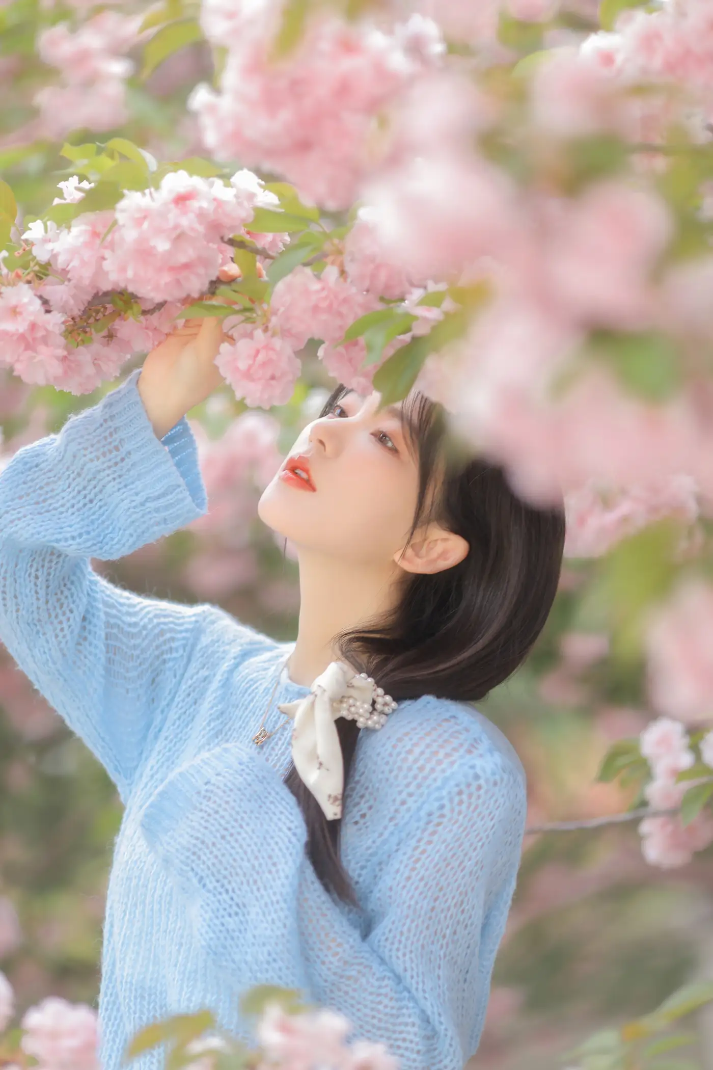 [YITUYU] 2022.06.22 Vol.1252 – Pink Blue Evening Cherry Blossoms Yang Yimo#[29P]-1