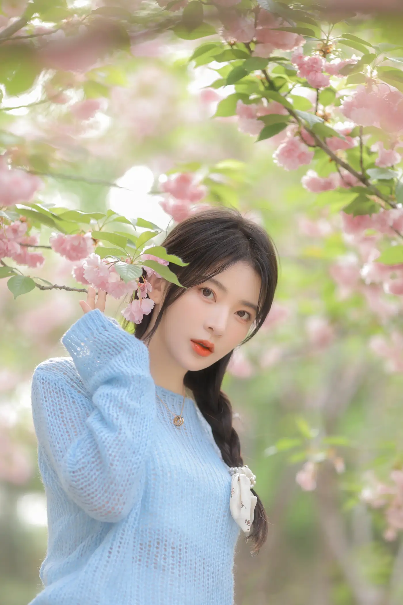 [YITUYU] 2022.06.22 Vol.1252 – Pink Blue Evening Cherry Blossoms Yang Yimo#[29P]-2