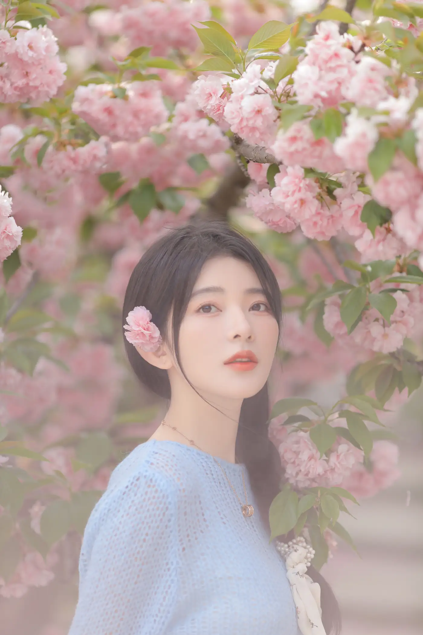 [YITUYU] 2022.06.22 Vol.1252 – Pink Blue Evening Cherry Blossoms Yang Yimo#[29P]-3