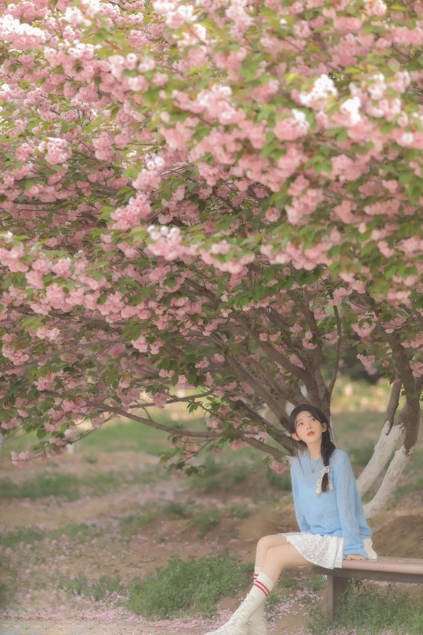 [YITUYU] 2022.06.22 Vol.1252 – Pink Blue Evening Cherry Blossoms Yang Yimo#[29P]-4