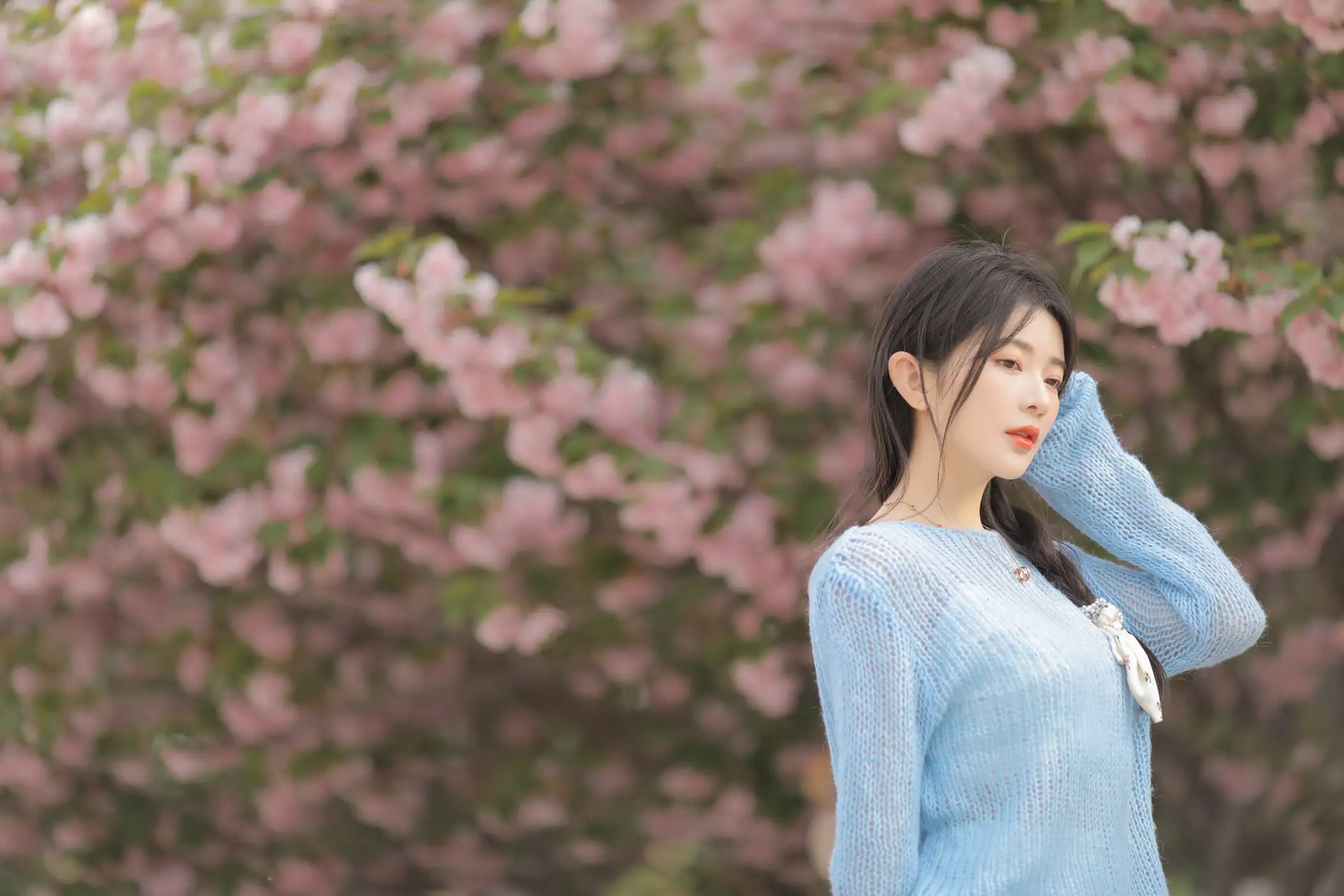 [YITUYU] 2022.06.22 Vol.1252 – Pink Blue Evening Cherry Blossoms Yang Yimo#[29P]-5