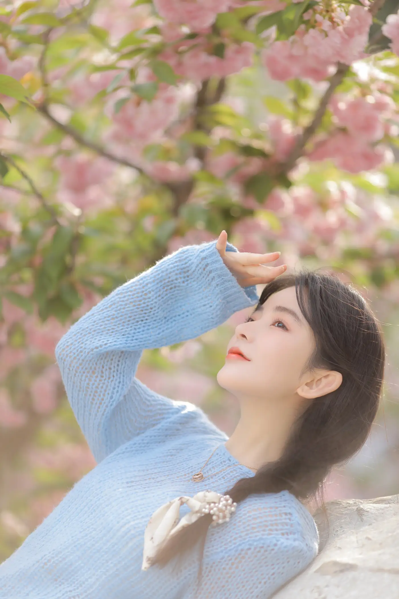 [YITUYU] 2022.06.22 Vol.1252 – Pink Blue Evening Cherry Blossoms Yang Yimo#[29P]-7